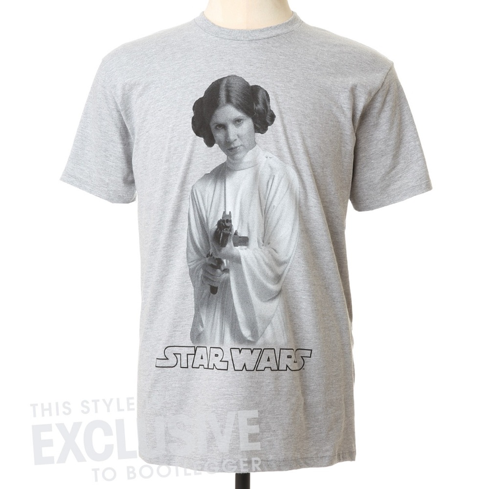 Star Wars Princess Leia Shoots Grey Tee